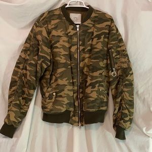 Stampd camouflage lined bomber jacket